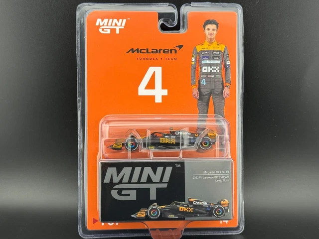 2023日本GPMINI GT McLaren MCL60 1/64Norris Mini GT 1:64 McLaren MCL60 #4 Lando Norris 2023 F1 2023