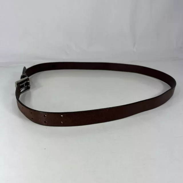 GAP TWO PRONG Brown Genuine Cow Leather Belt - Made in USA - Women's ...