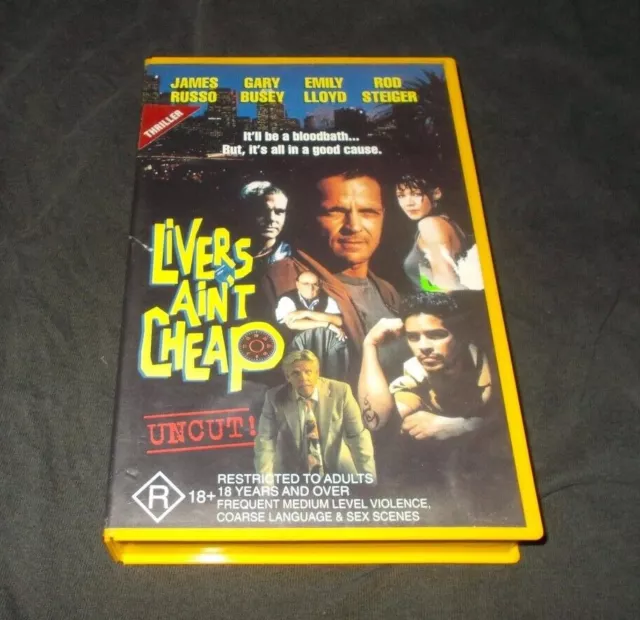 Livers Ain't Cheap VHS Pal James Russo Gary Busey UNCUT