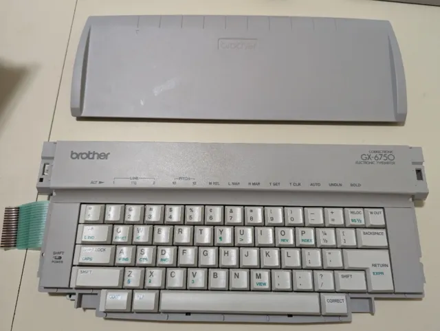 Brother GX-6750 Correctronic Electronic Typewriter Keyboard W/ Cover