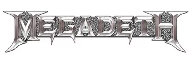 Megadeth Badge Classic Chrome Band Logo new Official Lapel Metal