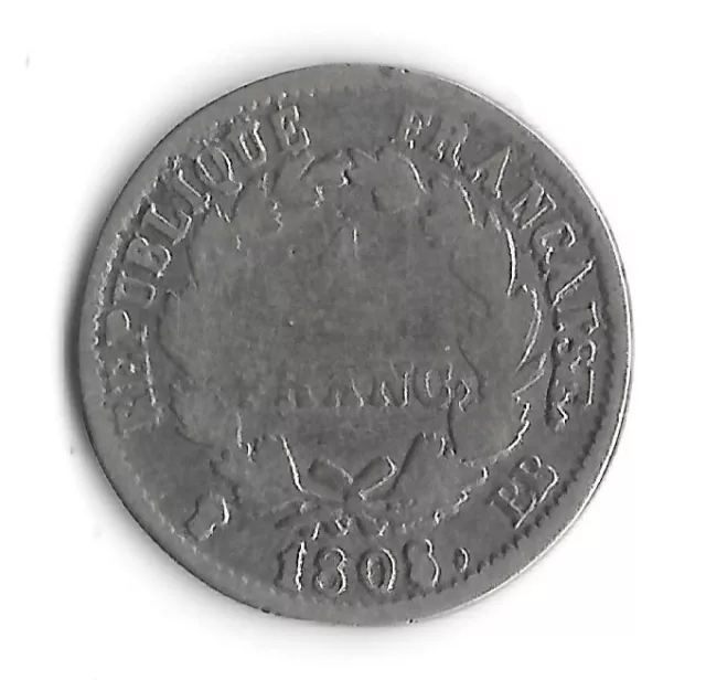 1 FRANC NAPOLEON Ier 1808 BB