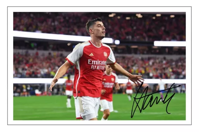 KAI HAVERTZ Signed Autograph 6x4 Inch PHOTO Gift Pre Print Signature ARSENAL