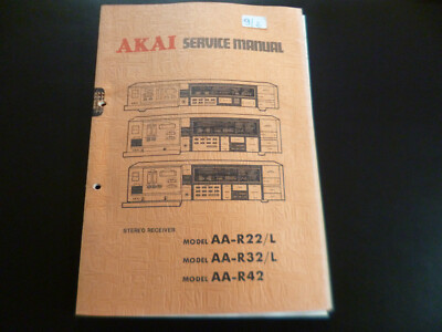ORIGINALI Service Manual Schema Elettrico AKAI aa-r22/l r32/lr42 