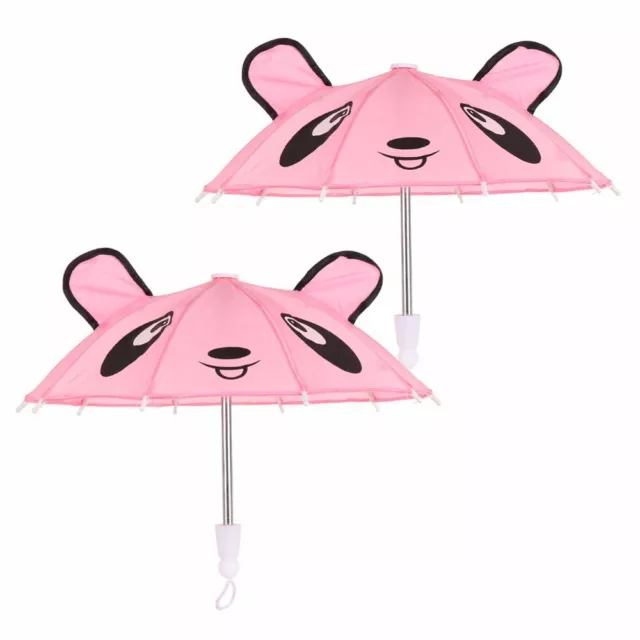 Mini Dolls Toys Sunshade Umbrella Animal Patterns Umbrellas Doll Accessories