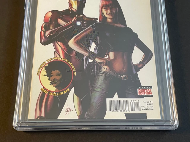 INVINCIBLE IRON MAN #7 (Marvel 2016) CGC 9.8, 3rd print, 1st cameo Riri Williams 3