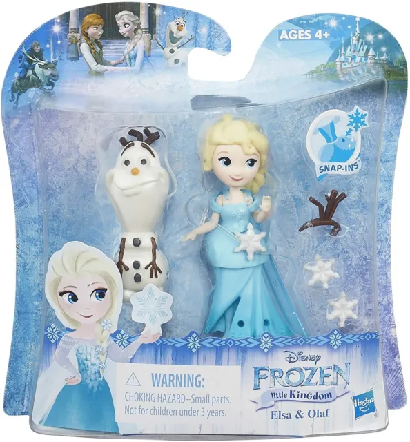 Disney Frozen Little Kingdom Elsa & Olaf Minifigur Puppe, Kinder Mädchen Spielzeug