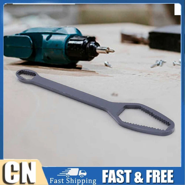 Tensor ajustable de 3-17 mm doble cabezal llave universal Torx herramientas manuales (negro)