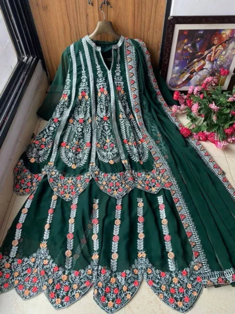 Salwar Kameez Party Wear Abito da sposa firmato Bollywood pakistano già pronto