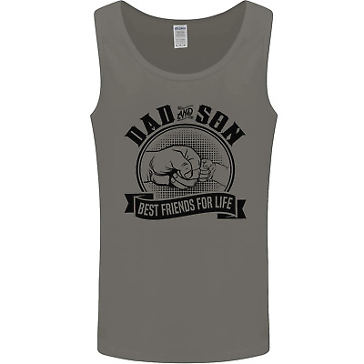 Dad & Son Best Friends Fathers Day Mens Vest Tank Top