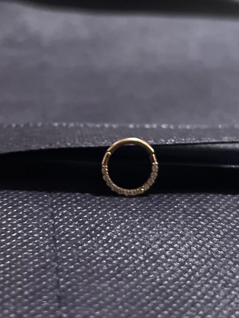 BVLA 14k rose gold septum ring 16g