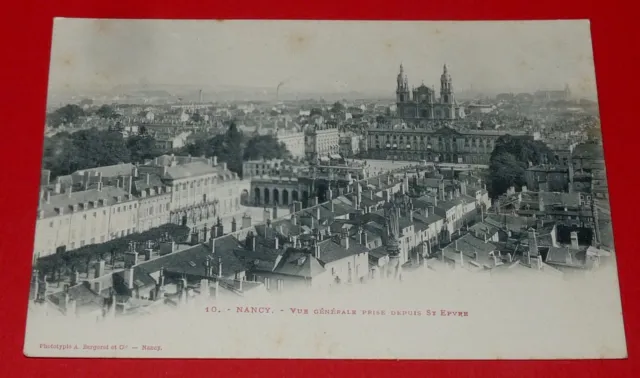 Cpa Carte Postale 1900-1910 Nancy Panorama Cathedrale Vue Generale Lorraine 54