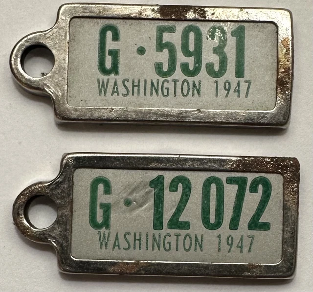Dav keychain sales license plate tags