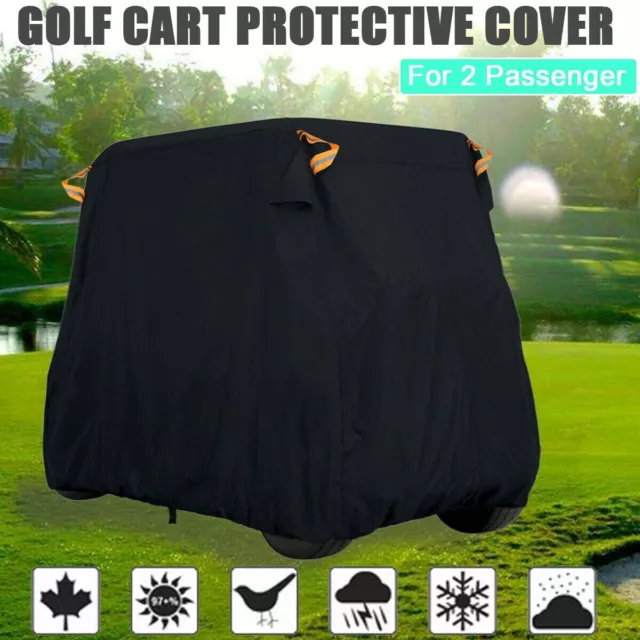 NEVERLAND Golf Cart Buggy Cover 2 Passenger Outdoor Storage For Yamaha Club Car