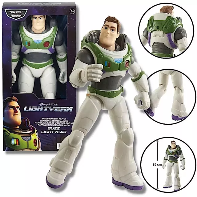 Buzz Lightyear Action Figure Deluxe Edition Personaggio da Collezione Disney