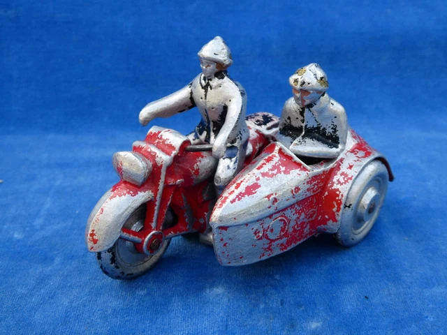 SCHUCO 1/10 MOTO Zundapp KS750 Sidecar Militaire #06516 Excellent Etat