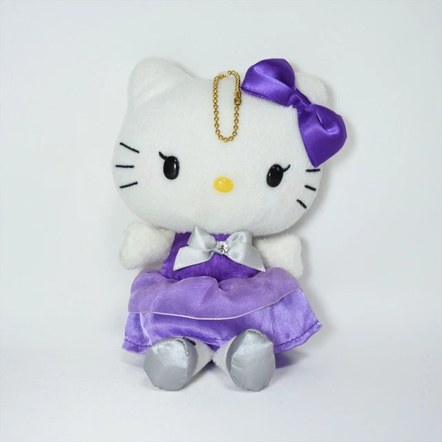 HELLO KITTY SANRIO Mascot Plush Purple Dress KOplaza 7" 2015 SmilesToy