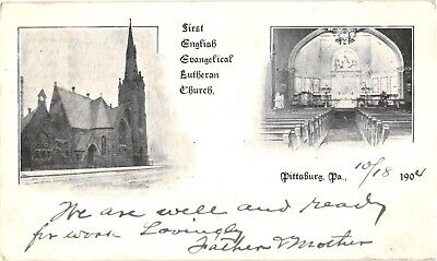 First English Evangelical Lutheran Church, Pittsburgh, Pennsylvania Postcard