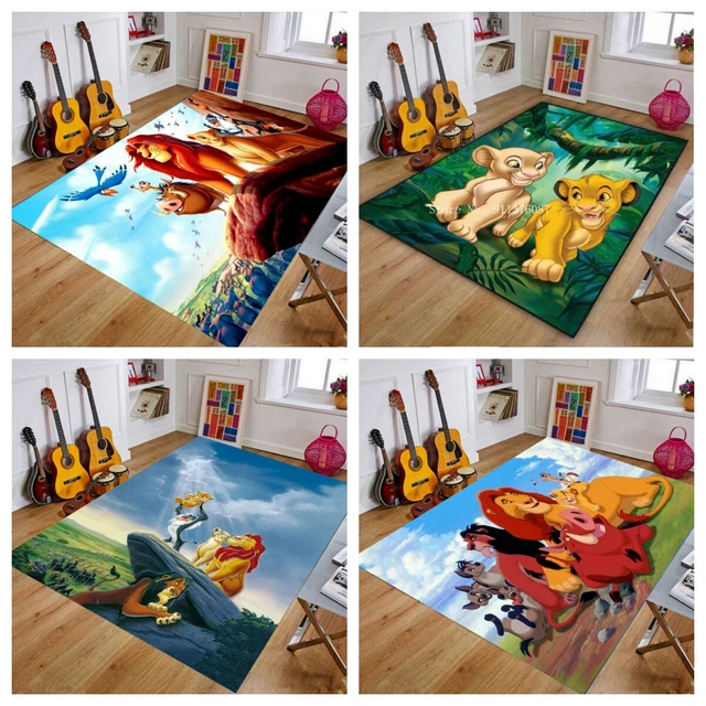 Tappeto bambini tappetini 3D The Lion King Simba tappeto tappetino zerbino nuovo