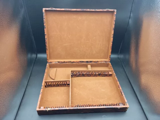 Superbe ancien écrin, coffret vide pour ménagère  37 pièces.