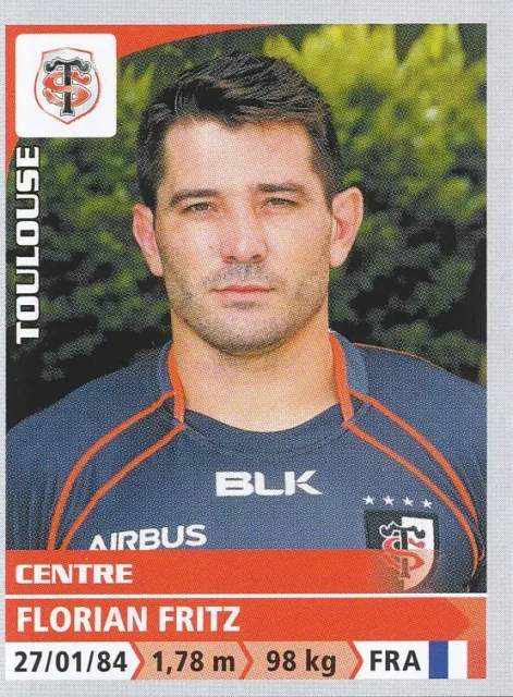 257 Florian Fritz # Stade Toulousain Top 14 Sticker Panini Rugby 2015