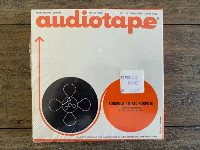 AUDIOTAPE TYPE 961 Professional Magnetic Recording Tape 900' x 1