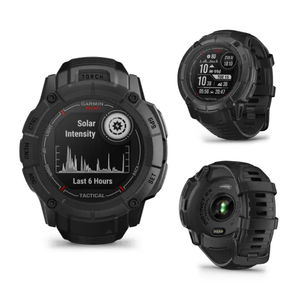 Garmin Instinct 2X Solar Tactical Black Durable GPS Military Outdoor Watch 2024