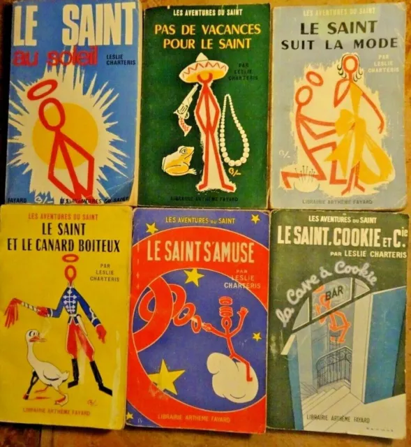 Lot 6 Romans "Les aventures du Saint" | Leslie Charteris | Fayard | 50's