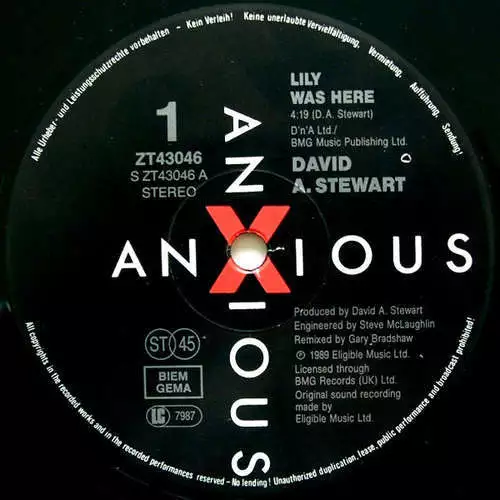 David A. Stewart Featuring Candy Dulfer - Lil 12" Maxi Vinyl Scha 3