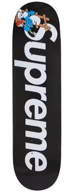 Supreme - Supreme® / Smurfs™ Skateboard / Black RARE The Smurfs Supreme Black Skateboard Deck In Shrink