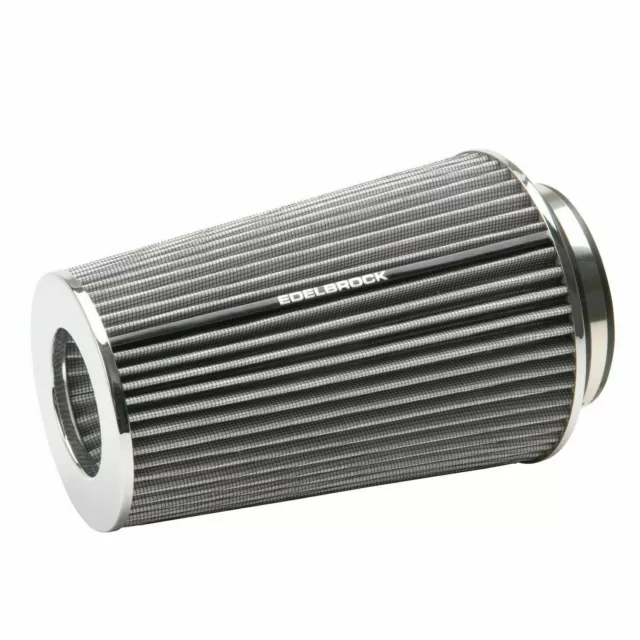 Edelbrock 43692 Pro-Flo White Tall Conical Air Filter with 3", 3.5" and 4" Inlet