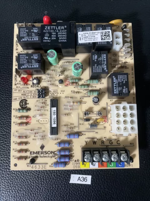 Emerson Gas Furnace Control Circuit Board PCBBF122 50M56-289-01    (C127)