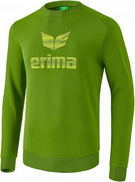 Erima Unisex Children Essential Long Sleeve Sweatshirt Shirt Size 152 Lime