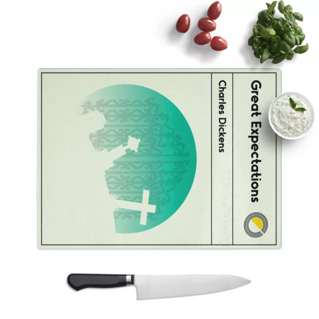 Book Cover Great Expectations Charles Dickens Chopping Board Kitchen Worktop