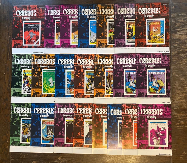 CEREBUS BI-WEEKLY LOT (22) 1 2 3-12 14-21 Dave Sim The Aardvark Flaming Carrot