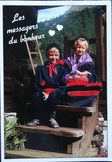 Carte Postale Message Du Bonheur Le Ramoneur Et La Petite Savoyarde, Enfants