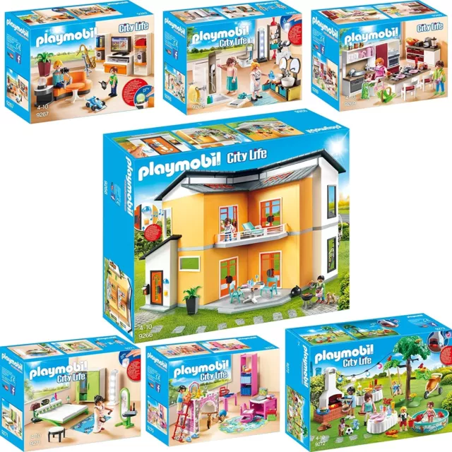 PLAYMOBIL City Life AUSWAHL Modernes Wohnhaus Haus Zimmer