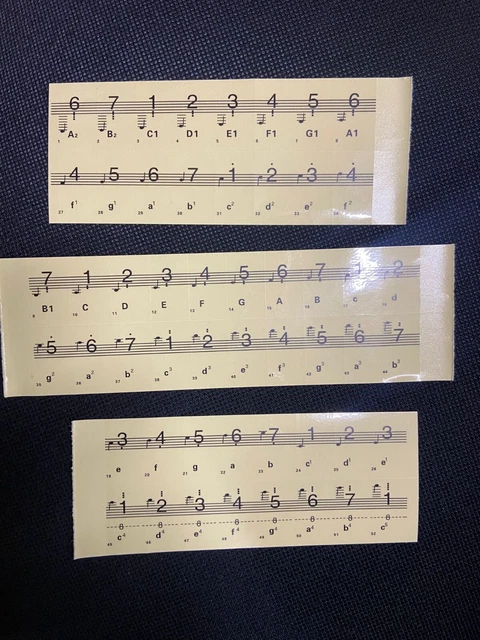 Note Da Inparere ADESIVI CON NOTE musicali per imparare a suonare il pianoforte ...
