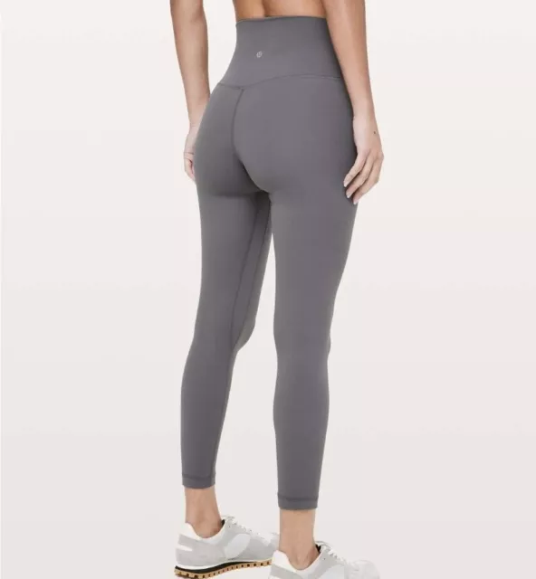 LULULEMON ALIGN PANT II 25 UK 6-8 (US 2) Grey Titanium Nulu Yoga £50.00 -  PicClick UK