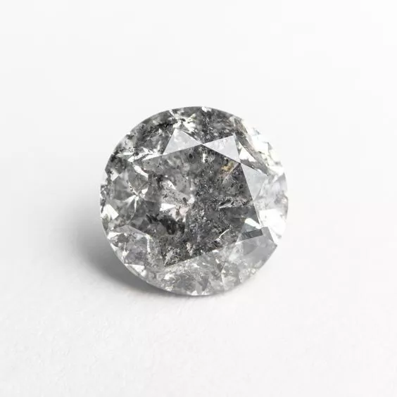 Sel Poivre Diamant Naturel Diamant 1 PC 2 MM Mini Rond Plein Diamant