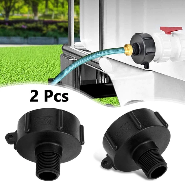 Easy to Use 2 Coarse Thread IBC Tote Tank Water Adapter with Rubber Gasket