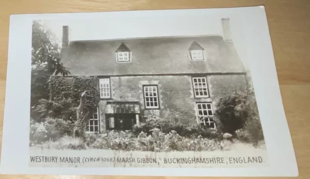 Postcard-RRPC-Photo-Westbury Manor Marsh Gibbon Buckinghamshire England 1955