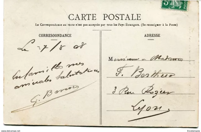 CPA-Carte postale- France - Saint Etienne - Monument des Combattants - 1908 2