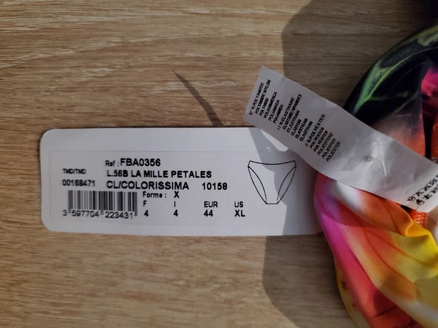 MAILLOT DE BAIN Multicolor Antigel Lise Charmel Taille Xl-Haut 100D