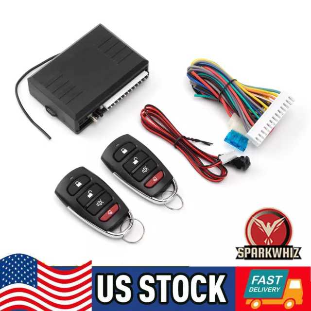 Car Alarm Auto Remote Control Central Locking Door Lock Kit Keyless Entry System