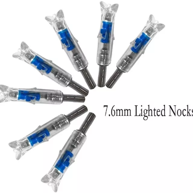 6PCS Lighted Nocks for Crossbow With .300/7.62mm Inside Diameter Led Nocks Arrow 3