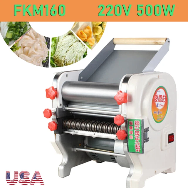 220VCommercial Electric Dough Roller Sheeter Noodle Pasta Dumpling Maker Machine