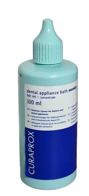 Curaprox Weekly Prothesenreiniger BDC 105 Liquid  100ml für die Zahn - Prothesen