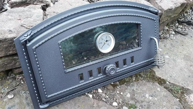Portes pour Un Four à Pizza en Fonte poêle à Bois 490x280 avec therm. et Verre