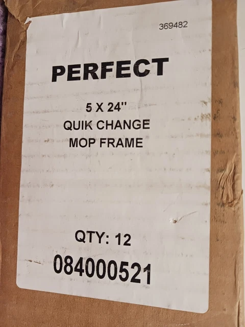 Perfect Quik Change Mop Frame 12 pack 5 x 24"
